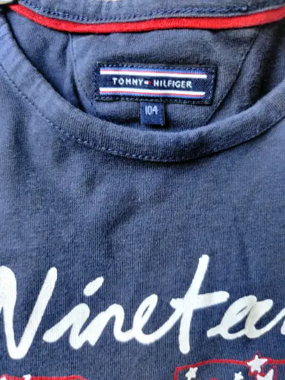 Polera azul Tommy Hilfiger - miniatura 2