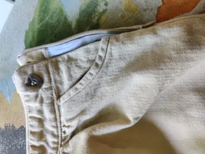 Falda beige de algodón - miniatura 2