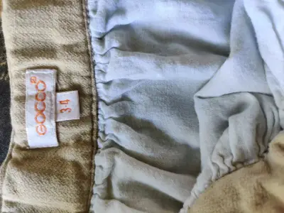 Falda beige de algodón - miniatura 3