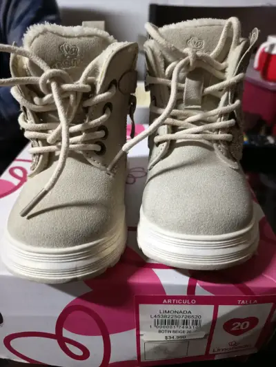 Botines beige para niña - miniatura 2