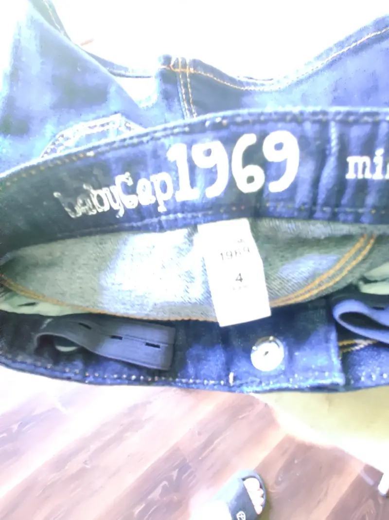 Mini falda de denim azul - 3