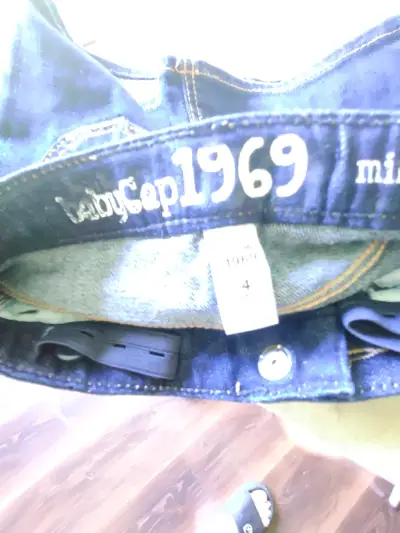 Mini falda de denim azul - miniatura 3