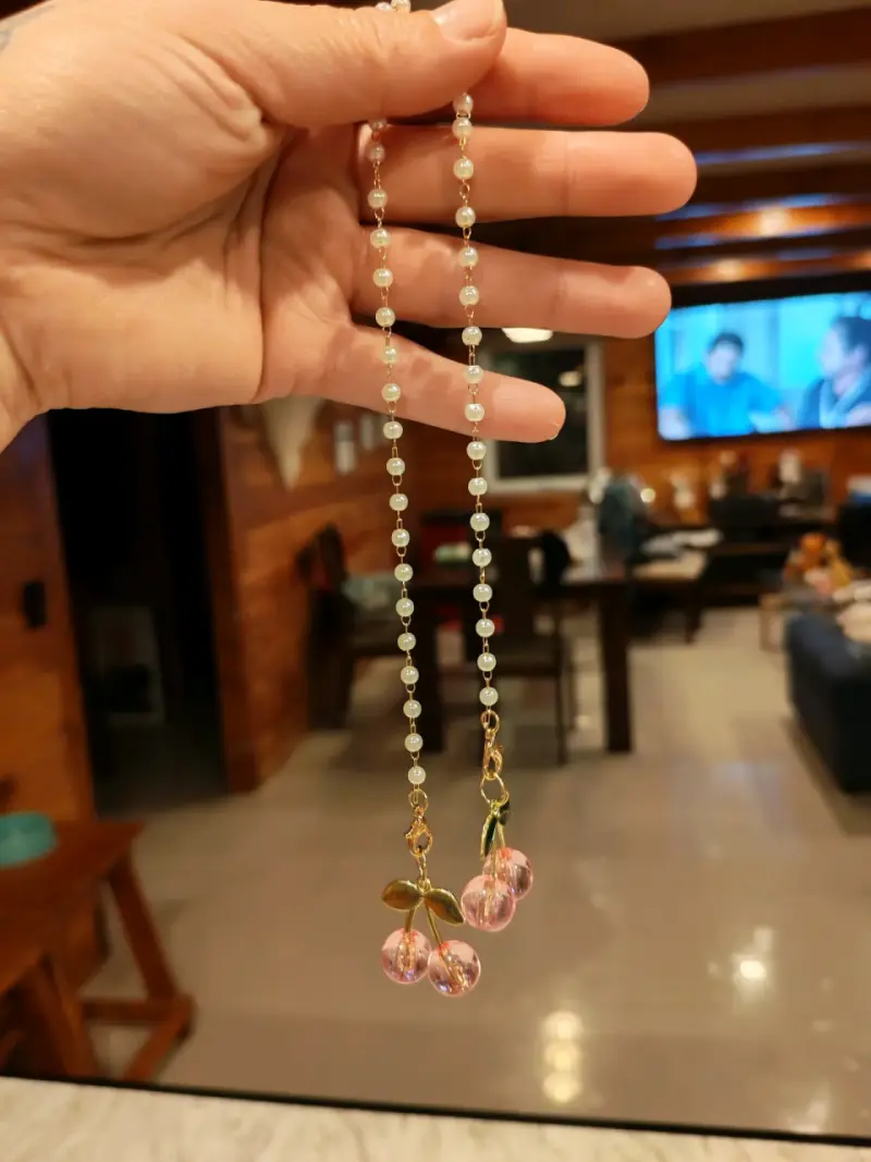 Collar de perlas con cerezas - 2