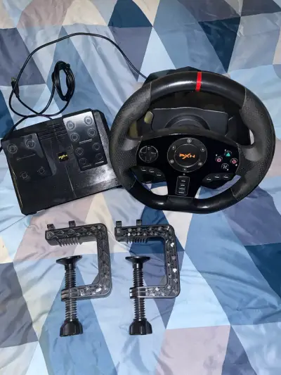 Volante de carreras PXN con pedales - miniatura 1