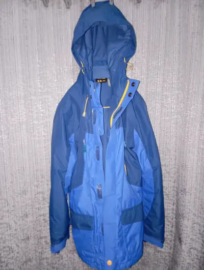 Parka azul con capucha - miniatura 1