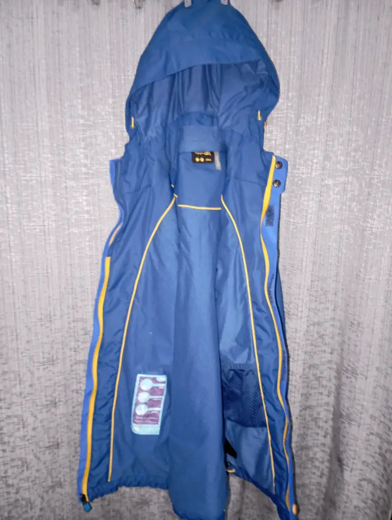 Parka azul con capucha - 4