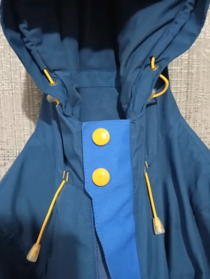 Parka azul con capucha - 5
