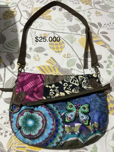 Cartera de tela colorida - miniatura 1