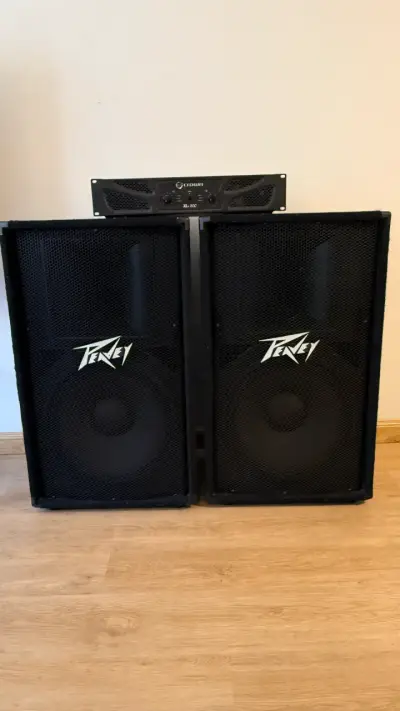 Parlantes Peavey con amplificador - miniatura 1