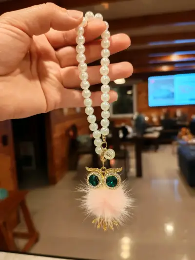 Collar con colgante de búho - miniatura 1