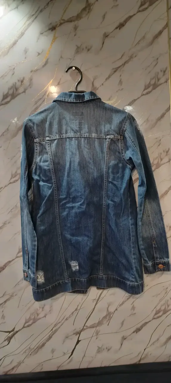 Chaqueta de mezclilla desgastada americanino - 3