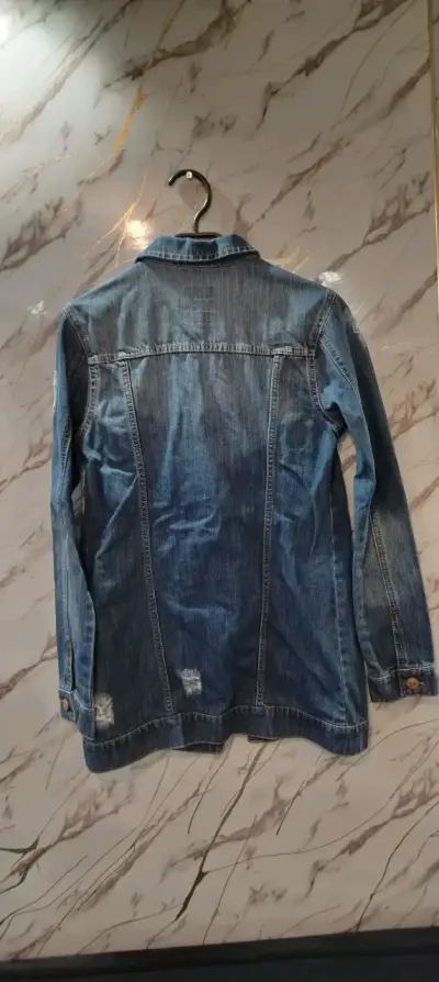 Chaqueta de mezclilla desgastada americanino - miniatura 3
