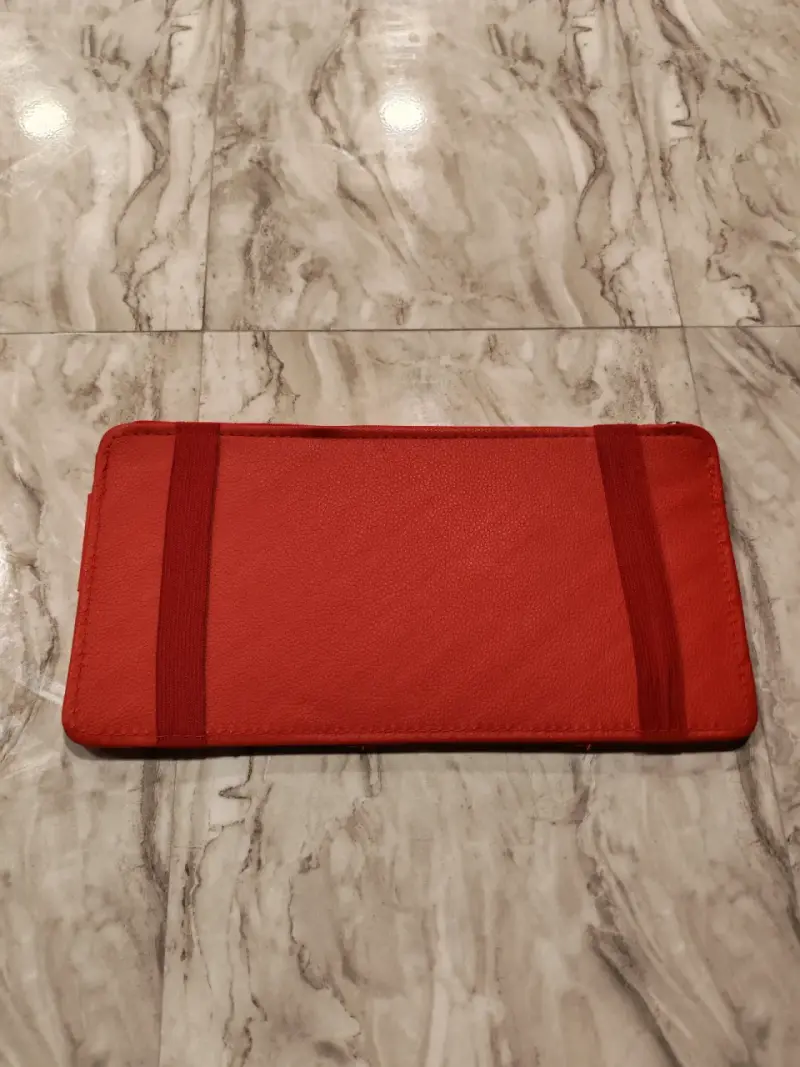 Billetera roja de cuero - 2