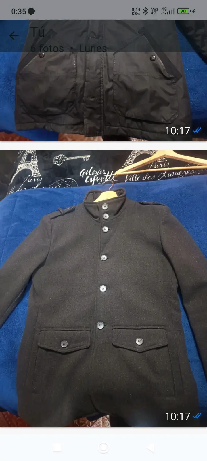 Chaqueta gris con capucha - 3