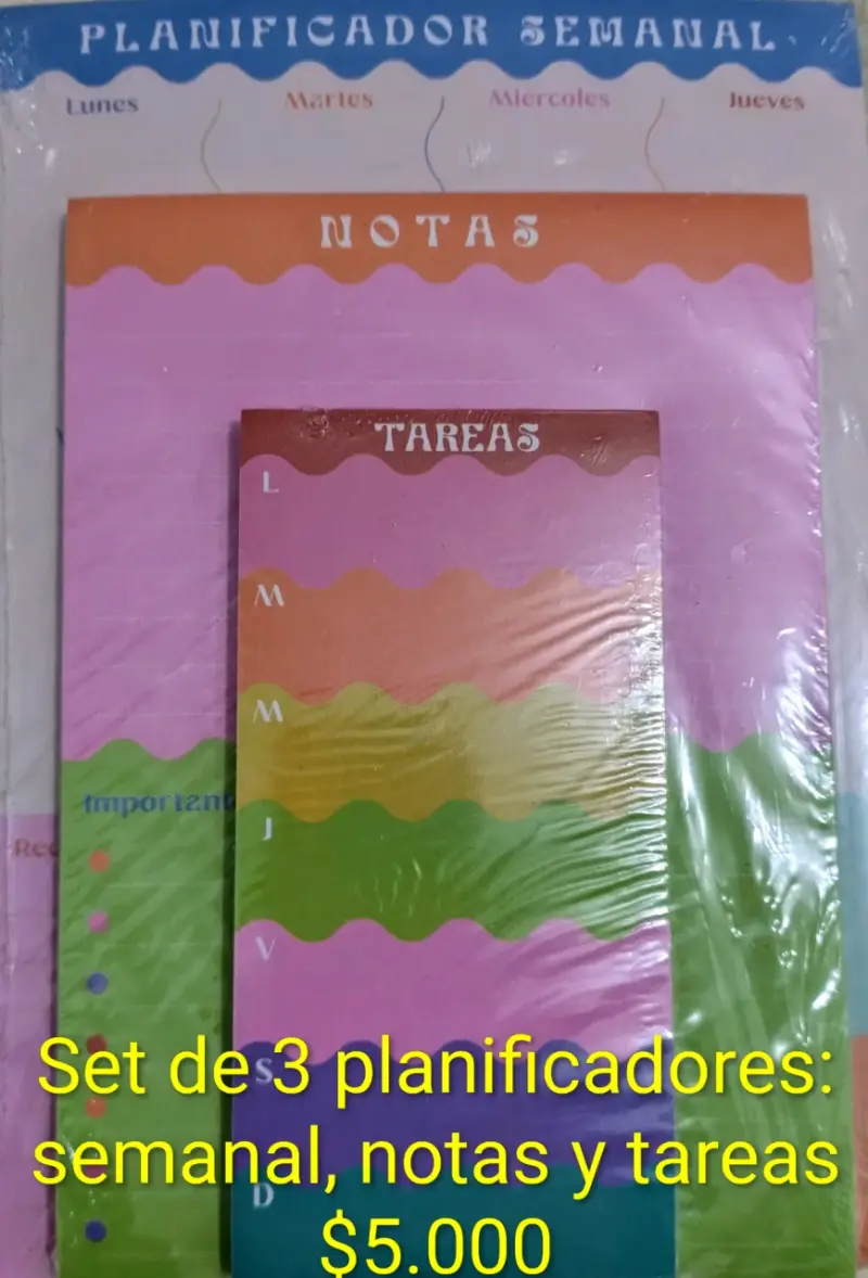 Set de 3 planificadores - 1