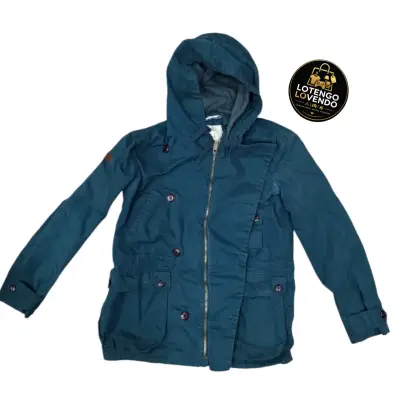 Parka azul con capucha - miniatura 2
