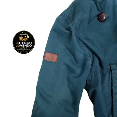 Parka azul con capucha - miniatura 4