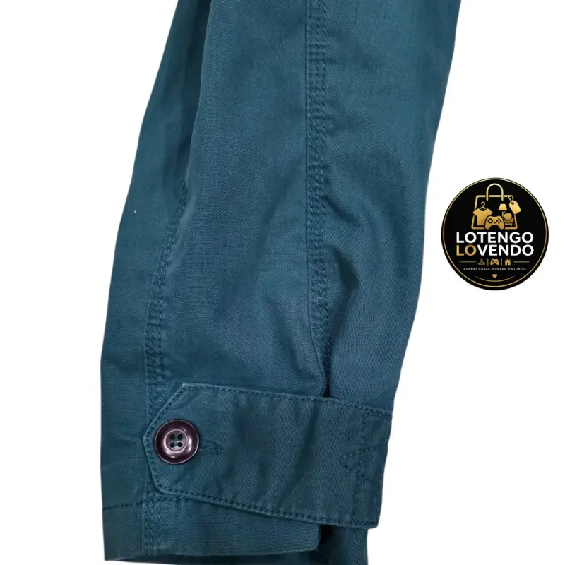Parka azul con capucha - 5