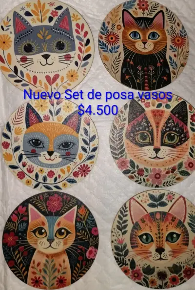 Set de posa vasos de madera - miniatura 3