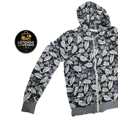 Polerón con capucha estampado hojas - miniatura 2