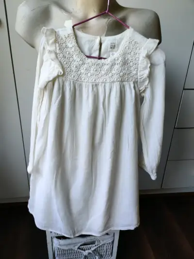 Vestido blanco para niña - miniatura 2