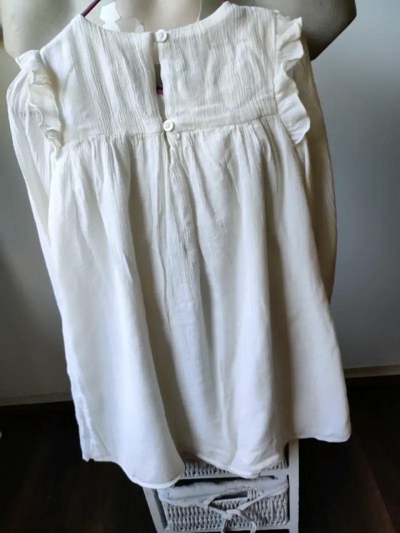Vestido blanco para niña - 3
