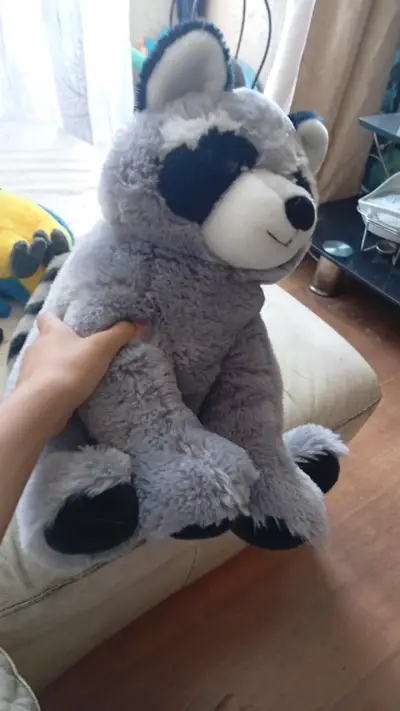 Peluche mapache grande - miniatura 1