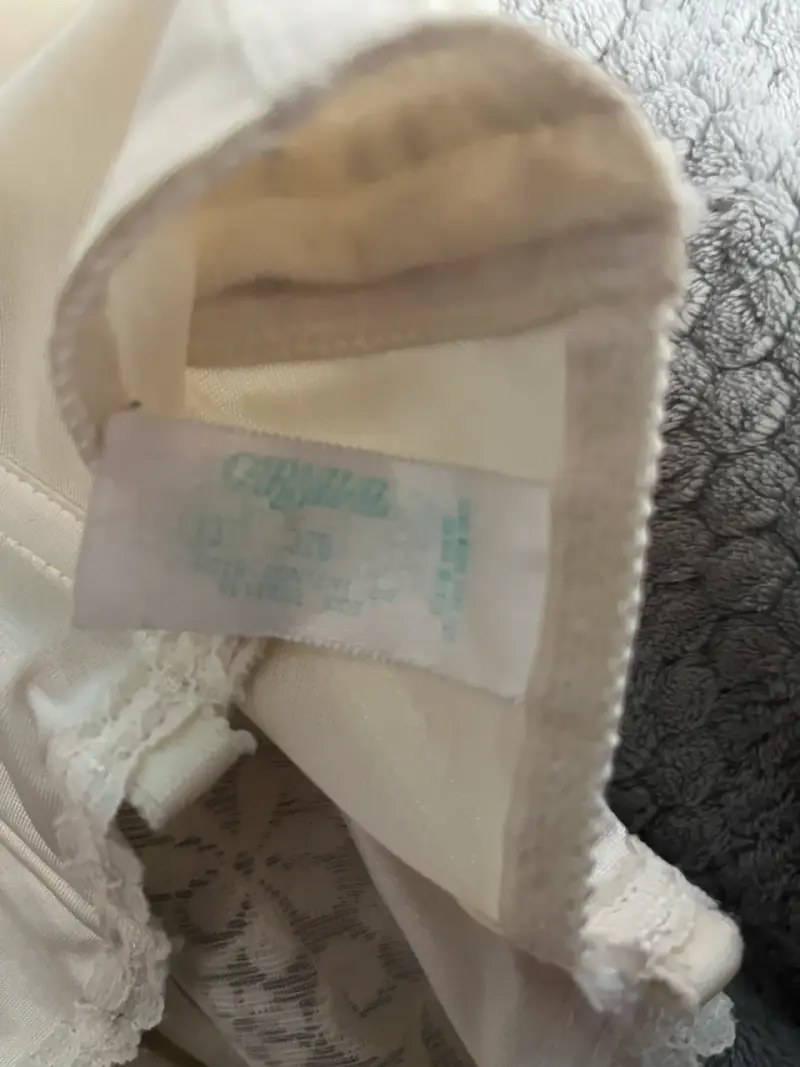 Corset de encaje blanco vintage - 4
