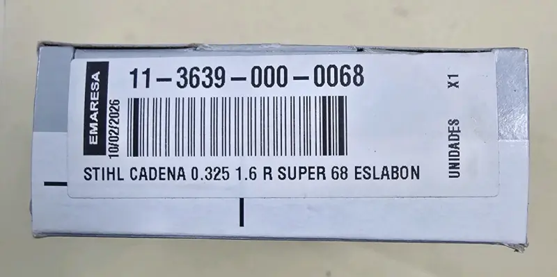 Cadena Motosierra STIHL .325 68E 1.6 mm - 3