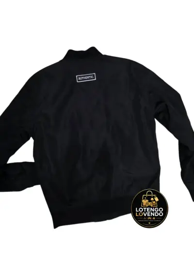 Chaqueta bomber negra con parches - miniatura 4
