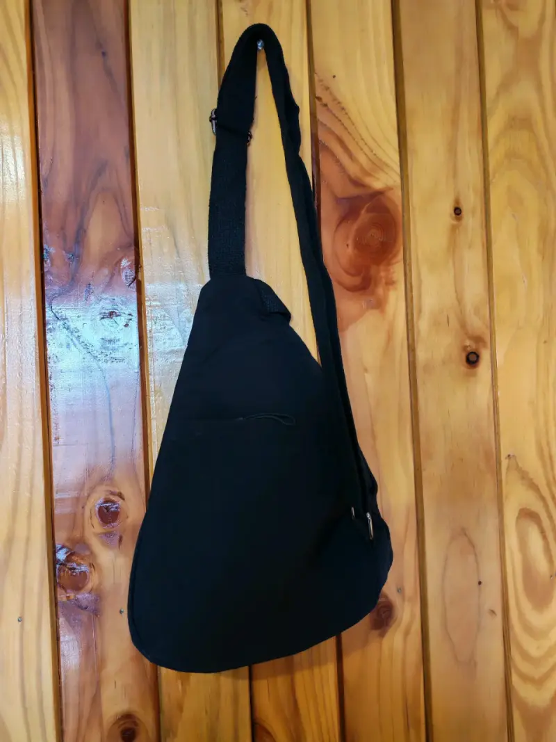 Bandolera negra de lona - 2