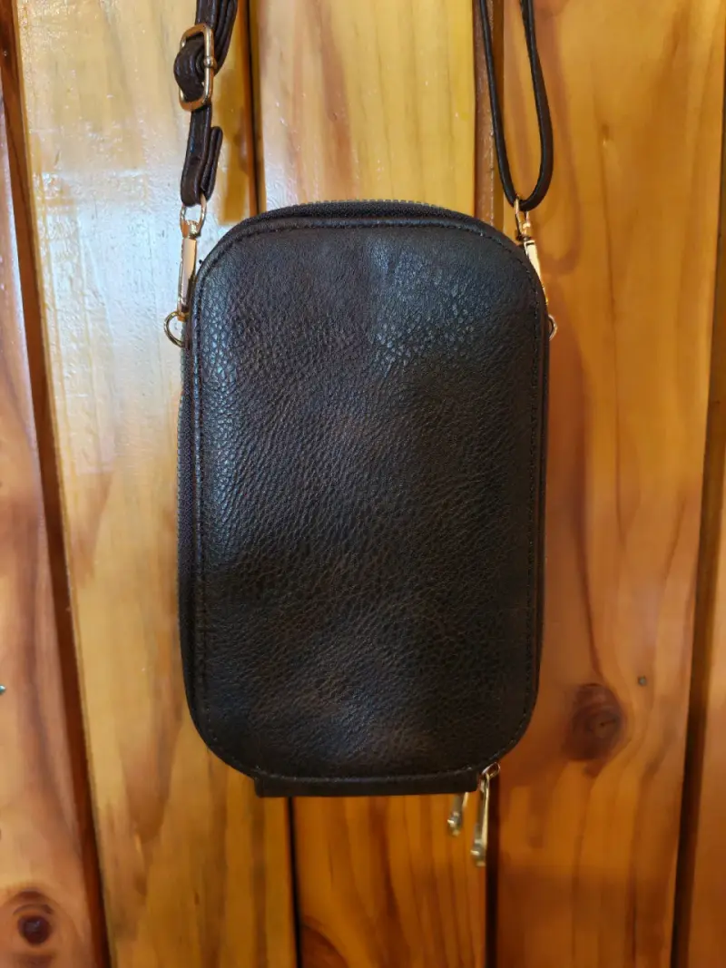 Bandolera de cuero café - 3