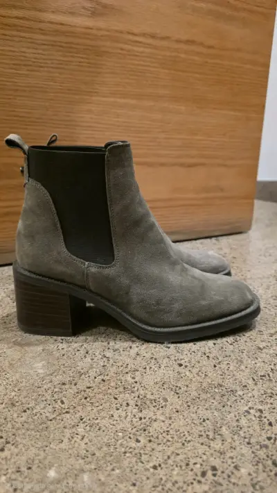 Botines Alpe de gamuza verde musgo - miniatura 1
