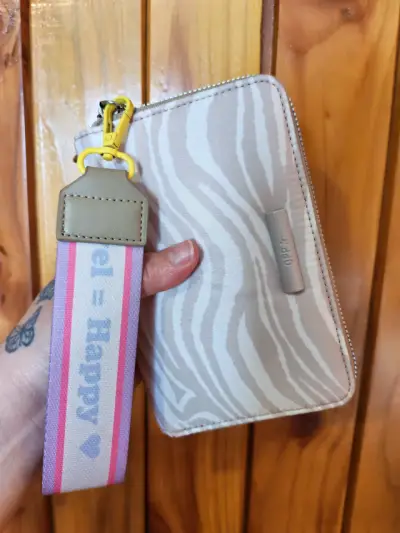 Billetera beige con estampado - miniatura 1