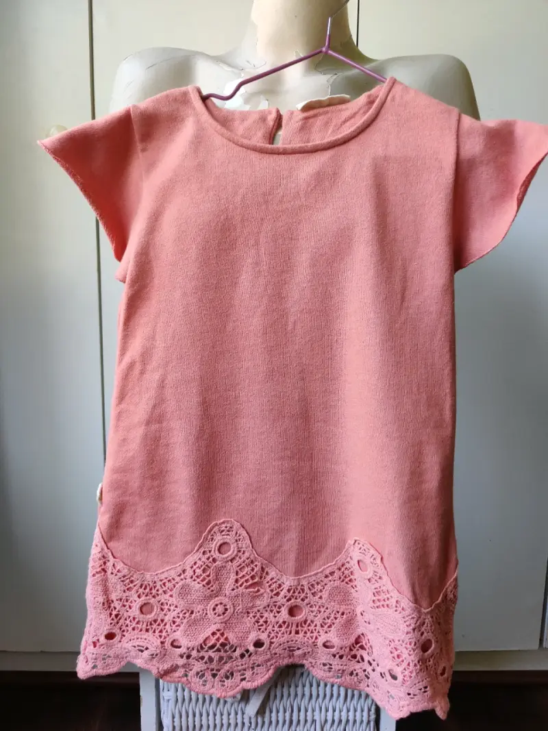 Vestido rosado con encaje floral HUSH PUPPIES - 2