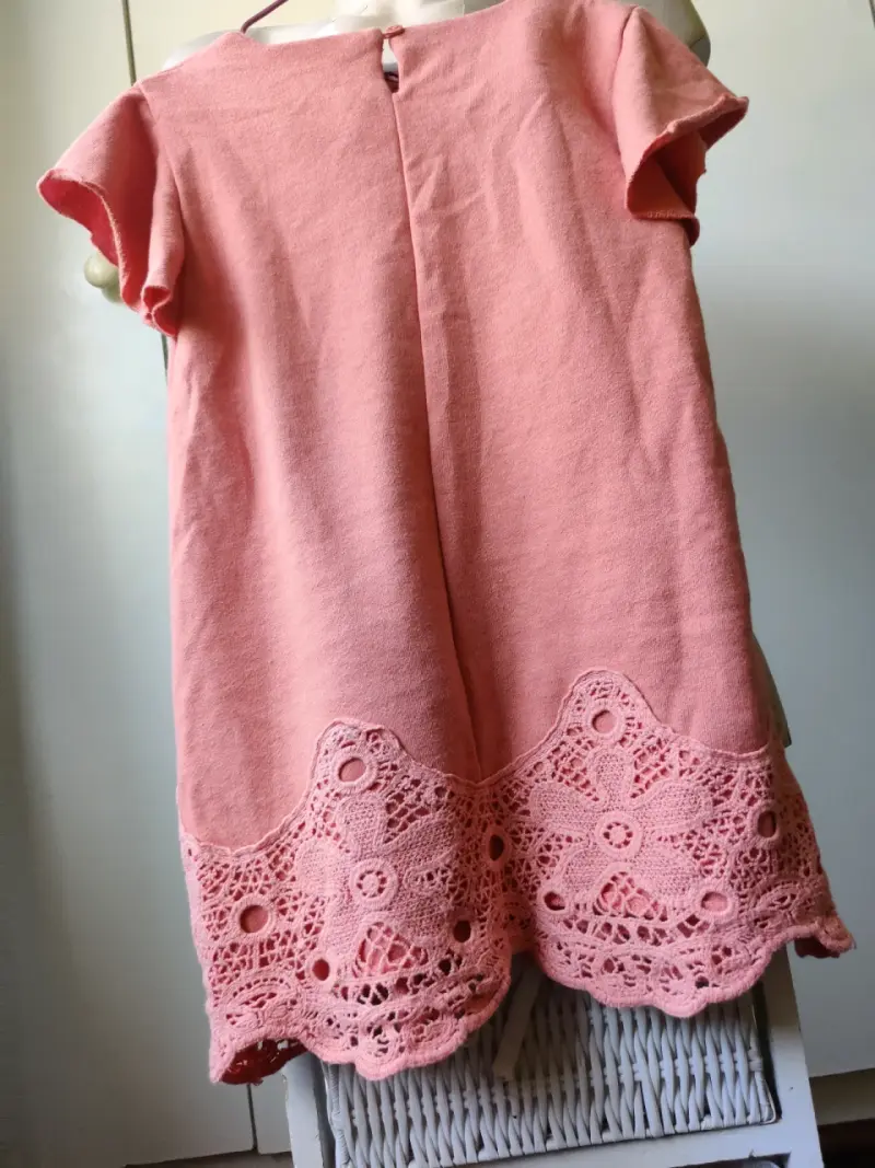 Vestido rosado con encaje floral HUSH PUPPIES - 3