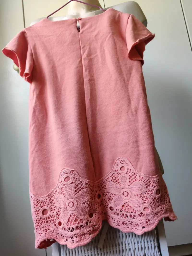 Vestido rosado con encaje floral HUSH PUPPIES - 4