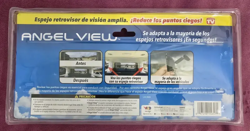 Espejo retrovisor Angel View, Reduce puntos ciegos - 2