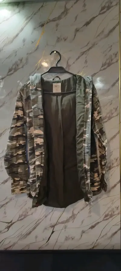 Chaqueta militar verde mujer - miniatura 1