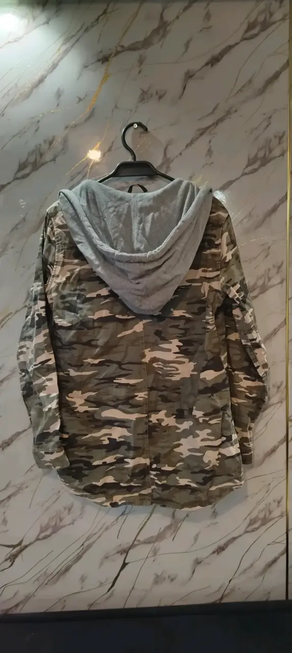 Chaqueta militar verde mujer - 5