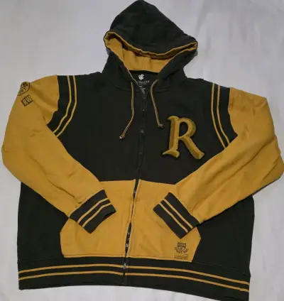 Polerón con capucha negro y amarillo - miniatura 1