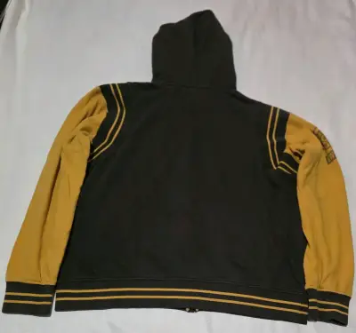 Polerón con capucha negro y amarillo - miniatura 2