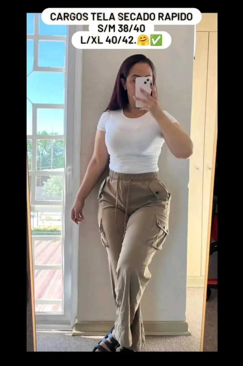 Pantalones cargo marrones - 2