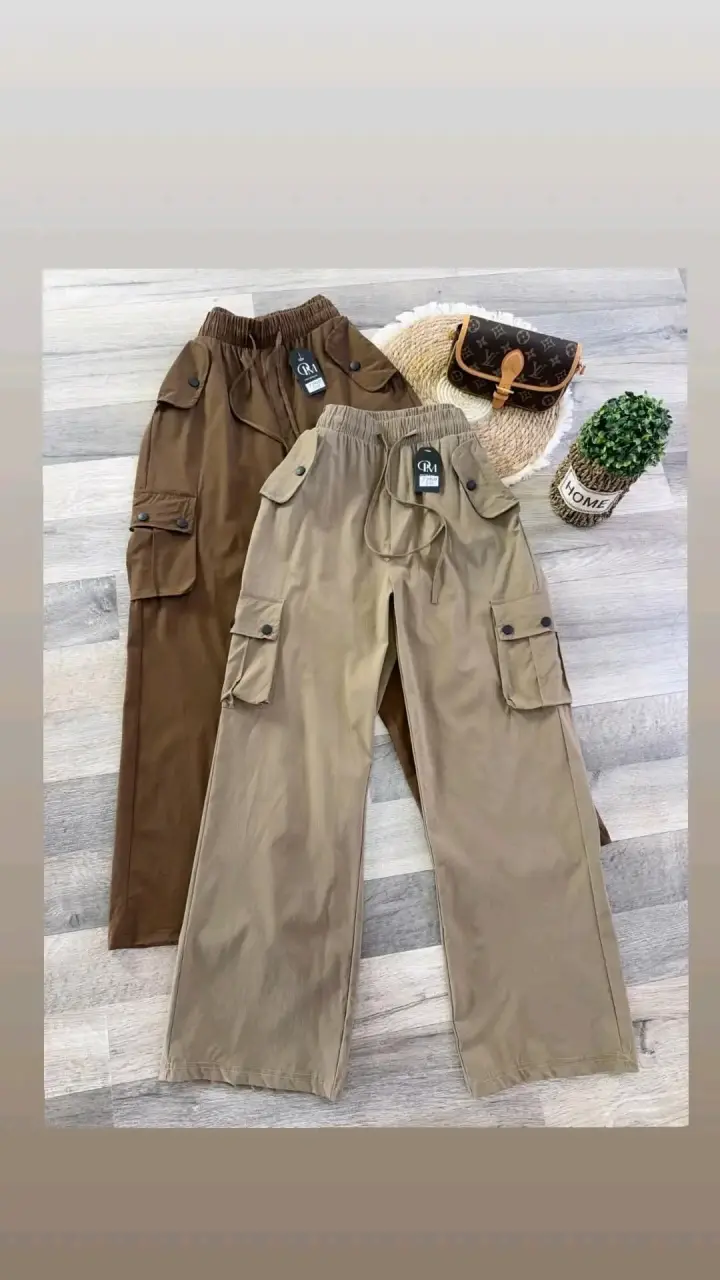 Pantalones cargo marrones - 3