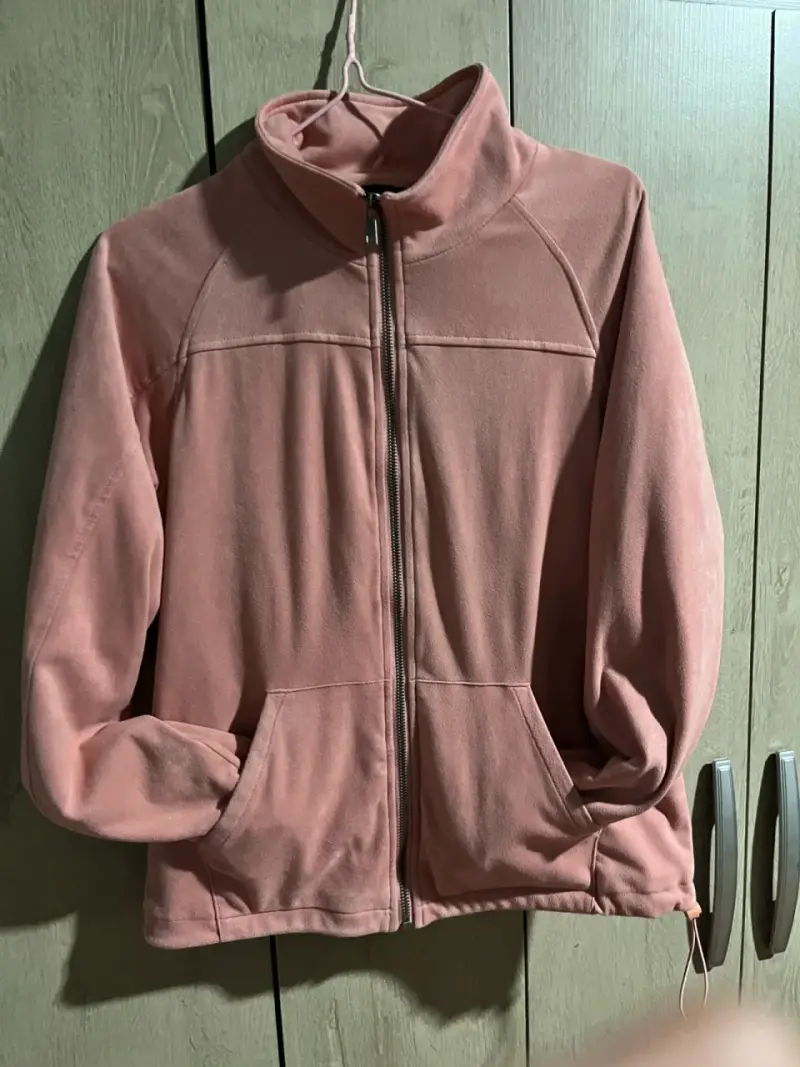 Chaqueta polar rosa