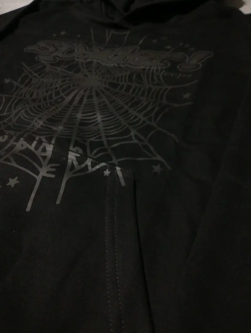Hoodie Sp5der negro - 3
