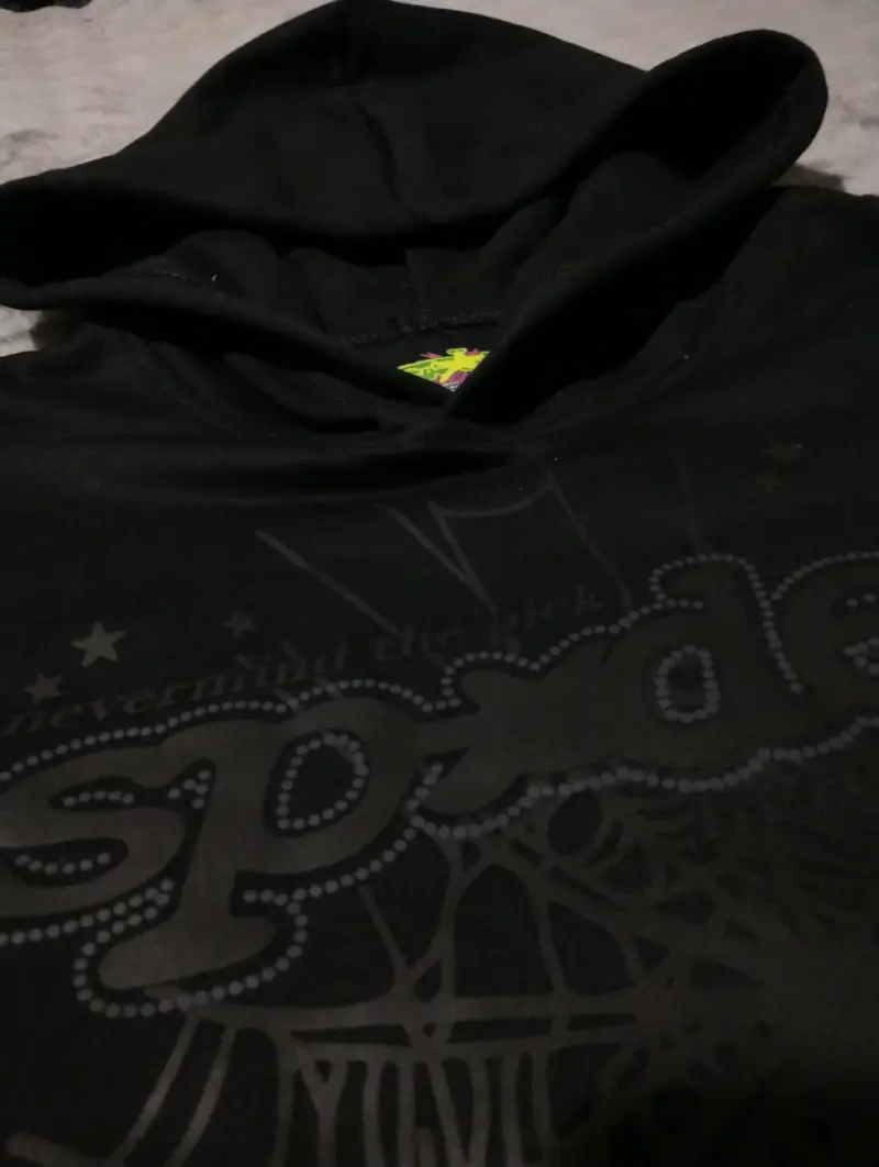 Hoodie Sp5der negro - 4