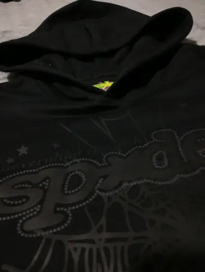 Hoodie Sp5der negro - miniatura 4