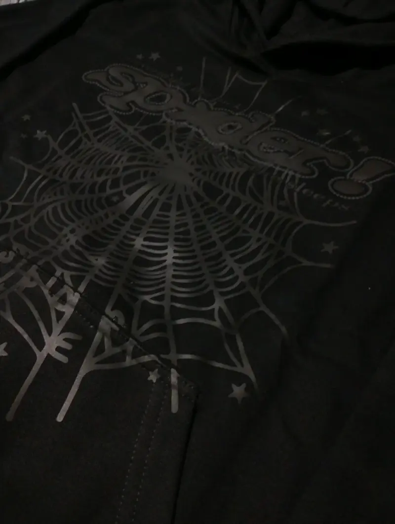 Hoodie Sp5der negro - 5