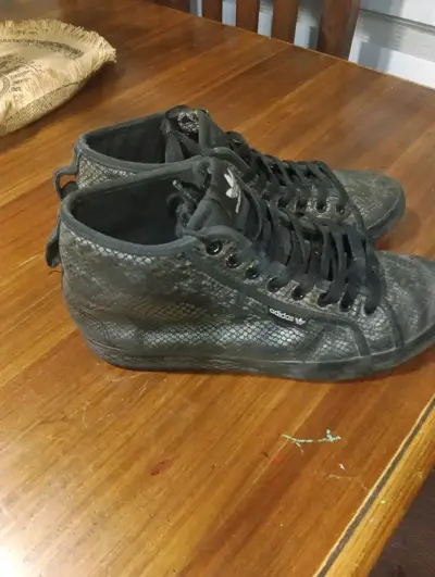 Zapatillas negras Adidas altas - miniatura 4